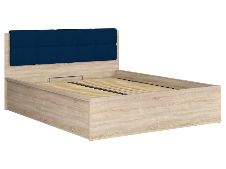 BRW Кровать Tetrix 160x200 с каркасом и ящиком для хранения дуб сонома, дуб сонома LOZ/160/B-DSO фото №5