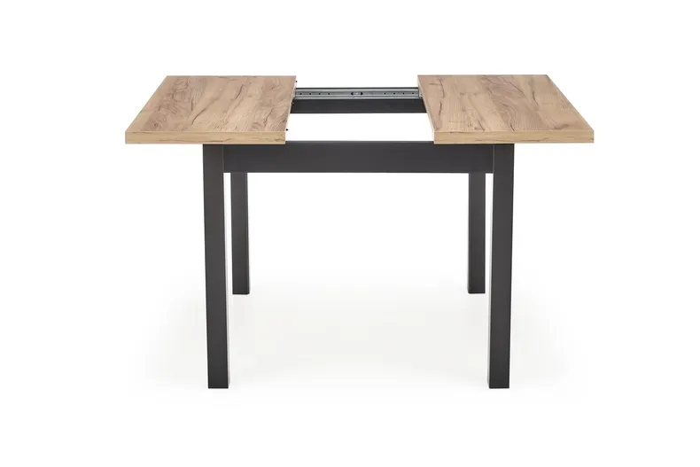 Кухонний стіл HALMAR TIAGO 90-125x90 см дуб крафт, чорний фото №15