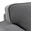 IKEA EKTORP ЕКТОРП, 3-місний диван із кушеткою, ХАКЕБУ темно-сірий 895.090.28 фото thumb №3