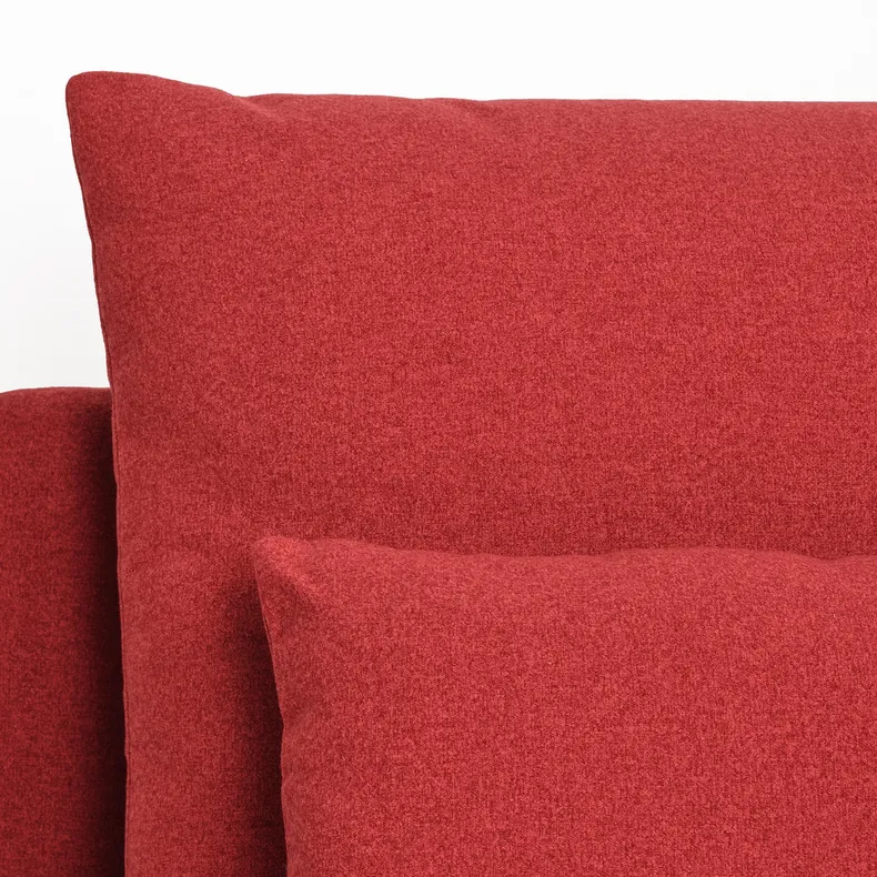 IKEA SÖDERHAMN СОДЕРХЭМН, 4-местный диван, с шезлонгом / Тонуруд красный 395.144.52 фото №3