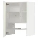 IKEA METOD МЕТОД, навесной шкаф д / вытяжки / полка / дверь, белый / гавсторпский бежевый, 60x80 см 695.044.56 фото thumb №1