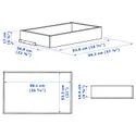 IKEA KOMPLEMENT КОМПЛЕМЕНТ, шухляда, скляна фронтальна панель, бежевий, 100x58 см 205.090.83 фото thumb №3