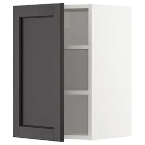 IKEA METOD МЕТОД, навесной шкаф с полками, белый / Лерхиттан с черными пятнами, 40x60 см 294.614.68 фото