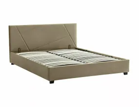 Кровать двухспальная SIGNAL Columbia Velvet 160x200, бежевый фото