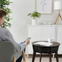 IKEA STARKVIND СТАРКВИНД, стол с воздухоочистителем, Шпон дуба, окрашенный в темно-коричневый цвет 805.019.51 фото thumb №5