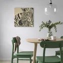 IKEA PJÄTTERYD, изображение, зебра в деревенском стиле, 56x56 см 805.907.54 фото thumb №4