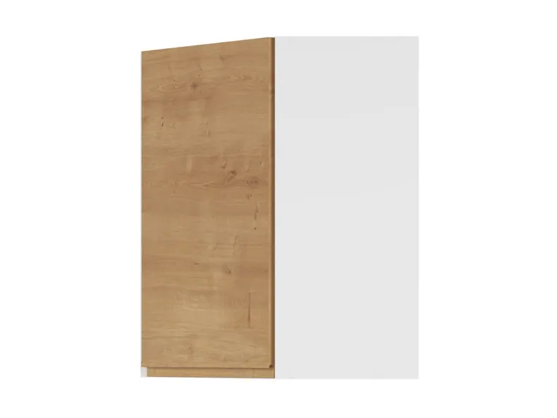 BRW Угловой верхний кухонный шкаф Sole 60 см левый дуб арлингтон, альпийский белый/арлингтонский дуб FH_GNWU_60/72_L-BAL/DAANO фото №2