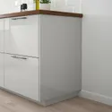 IKEA RINGHULT РІНГХУЛЬТ, облицювальна панель, глянцевий світло-сірий, 39x240 см 903.271.26 фото thumb №3