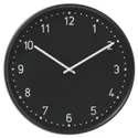 IKEA BONDIS БОНДІС, настінний годинник, низьковольтний / чорний, 38 см 105.430.92 фото thumb №1
