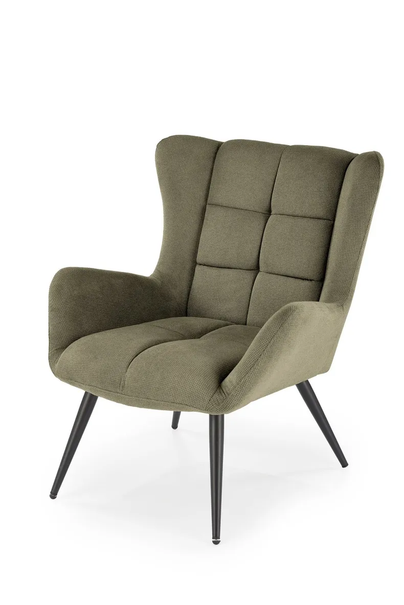Мягкое кресло HALMAR BYRON, оливковый фото №1