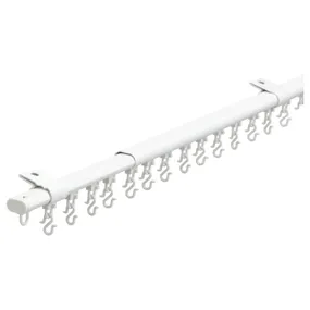 IKEA FRAMFUSIG ФРАМФЮСИГ, одинарная гардинная шина / бегунки, белый, 100-180 см 004.895.28 фото