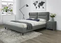 Ліжко двоспальне HALMAR SANTINO 160x200 см сірий фото thumb №9