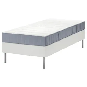 IKEA LYNGÖR ЛЮНГЕР, диван-ліжко, ВЕСТЕРЕЙ жорсткий / світло-синій білий, 90x200 см 295.497.96 фото