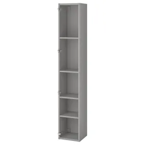 IKEA ENHET ЕНХЕТ, висока шафа з 4 полицями, сірий, 30x30x180 см 204.404.42 фото