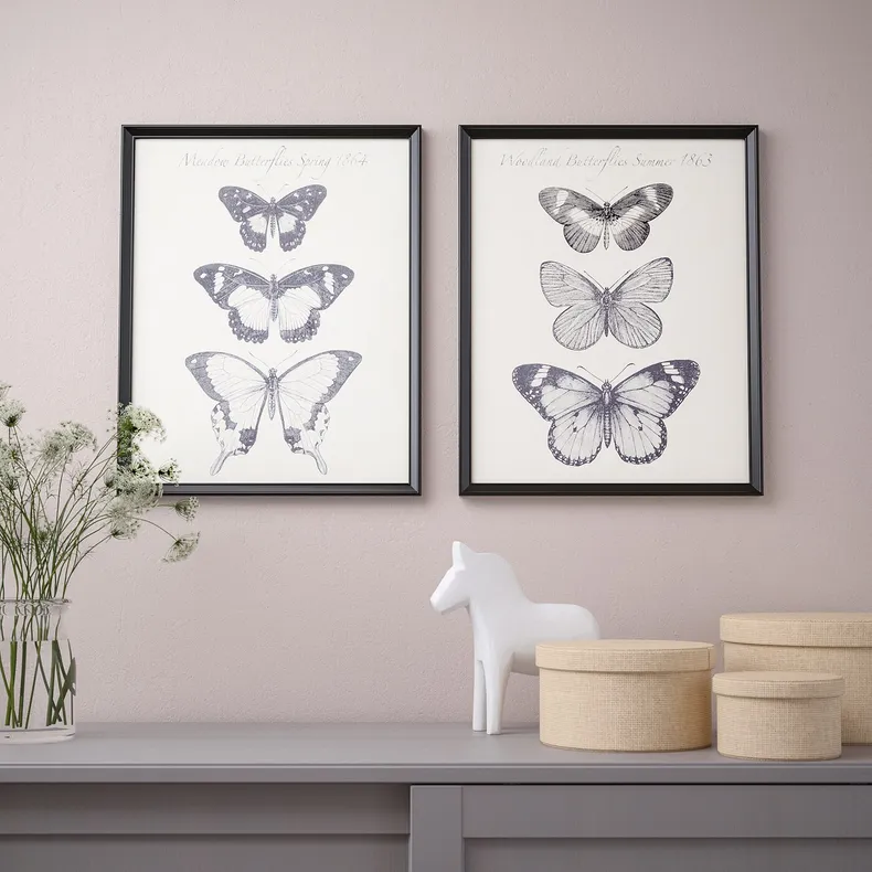 IKEA BILD БІЛЬД, постер, метелики, 40x50 см 204.421.39 фото №3