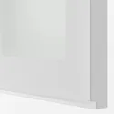 IKEA METOD МЕТОД, настінна шафа, полиці / 2 склх дверц, білий / ХЕЙСТА біле прозоре скло, 60x100 см 294.905.69 фото thumb №2