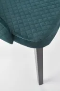Кухонний стілець HALMAR TOLEDO 3 чорний /темно-зелений фото thumb №7