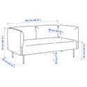 IKEA LILLEHEM ЛИЛЛЕХЕМ, 5-м модульный диван со столиком, Виссл/бежевое дерево 995.697.43 фото thumb №6