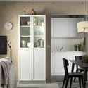 IKEA OXBERG ОКСБЕРГ, панель / скляні дверцята, білий, 40x192 см 502.755.58 фото thumb №2