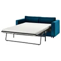 IKEA VIMLE ВІМЛЕ, 2-місний диван-ліжко, Джупард темно-зелено-синій 195.372.56 фото thumb №1