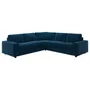 IKEA VIMLE ВИМЛЕ, 4-местный угловой диван, с широкими подлокотниками/Djuparp темно-зелено-голубой 694.367.78 фото