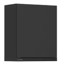 BRW Верхний кухонный шкаф Sole L6 60 см с вытяжкой слева черный матовый, черный/черный матовый FM_GOO_60/68_L_FAMI-CA/CAM/CA фото thumb №2