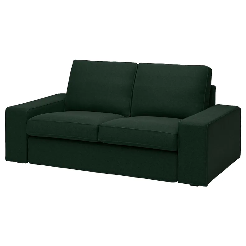 IKEA KIVIK КІВІК, чохол для 2-місного дивана, Талміра темно-зелена 105.171.92 фото №1