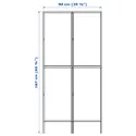 IKEA HÄLLAN ХЭЛЛАН, комбинация для хранения с дверцами, белый, 90x47x167 см 192.494.06 фото thumb №6