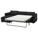 IKEA VIMLE ВИМЛЕ, 3-местный диван-кровать, с шезлонгом/Hillared антрацит 095.369.45 фото thumb №1