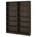 IKEA BILLY БІЛЛІ, комбінація з книжковою шафою, темно-коричневий під дуб, 160x28x202 см 795.818.16 фото thumb №1
