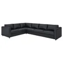 IKEA VIMLE ВІМЛЕ, кутовий диван, 5-місний, Гранн/Бомстад чорний 693.067.48 фото thumb №1