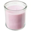 IKEA LUGNARE ЛУГНАРЕ, ароматизована свічка у склянці, жасмин / рожевий, 40 Години 305.023.83 фото thumb №1