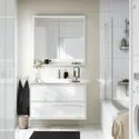 IKEA FAXÄLVEN ФАКСЭЛВЕН, зеркальный шкаф с подсветкой, белый, 100x15x95 см 195.167.15 фото thumb №2