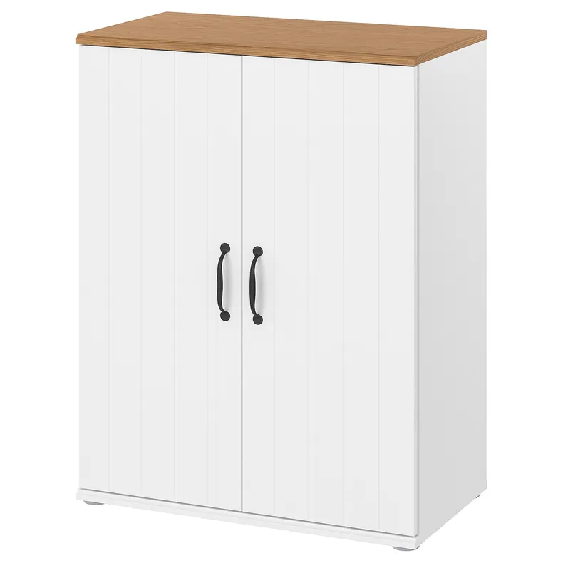 IKEA SKRUVBY СКРУВБИ, шкаф с дверями, белый, 70x90 см 205.035.47 фото №1