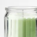 IKEA LÖVSKOGSLUND ЛЕВСКОГСЛУНД, ароматизована свічка у склянці, яблуко/світло-жовтий, 12 годин. 305.941.51 фото thumb №5