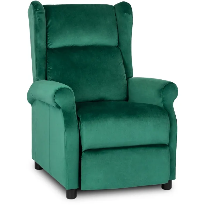 Кресло реклайнер бархатное MEBEL ELITE SIMON Velvet, зеленый фото №9