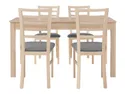 BRW Комплект: стіл + 4 стільці 140-180х80 см BRW BRYK, Taupe/дуб сонома STO_BRYK_4MAR/POZ/2-TX069 фото thumb №2