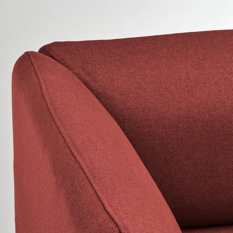 IKEA LILLEHEM ЛІЛЛЕХЕМ, 2-місний модульний диван, ГУННАРЕД/коричнево-червоний деревина 494.712.73 фото №3