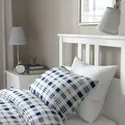 IKEA HEMNES ХЕМНЕС, каркас ліжка з матрацом, біла морилка / ВАЛЕВОГ жорсткий, 90x200 см 095.368.13 фото thumb №6