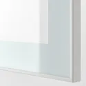 IKEA BESTÅ БЕСТО, шкаф для ТВ, комбин / стеклян дверцы, Белый / Сельсвикен высокий глянец / бежевое матовое стекло, 180x42x192 см 494.887.87 фото thumb №4