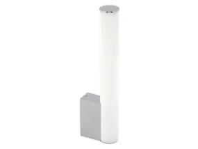 BRW Настінний світлодіодний світильник для ванної кімнати Ice Tube S у сріблясто-білому кольорі 083950 фото