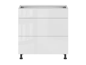 Кухонна шафа BRW Top Line 80 см з шухлядами безшумне закриття білий глянець, альпійський білий/глянцевий білий TV_D3S_80/82_2STB/STB-BAL/BIP фото