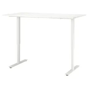 IKEA TROTTEN ТРОТТЕН, стіл регульований, білий, 160x80 см 794.296.02 фото