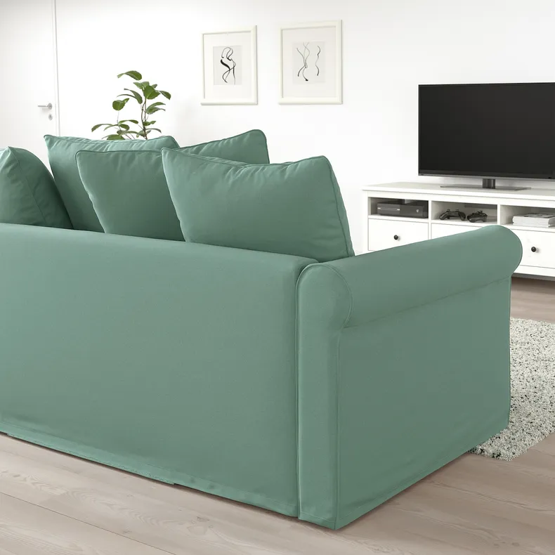 IKEA GRÖNLID ГРЕНЛІД, 4-місний диван із кушетками, ЛЬЙУНГЕН світло-зелений 194.088.48 фото №3