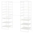 IKEA JONAXEL ЙОНАКСЕЛЬ, гардероб, комбинация, белый, 142-178x51x173 см 793.051.02 фото thumb №1