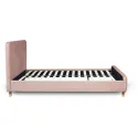 Кровать бархатная MEBEL ELITE MIKEL Velvet, 120x200см, розовая фото thumb №8