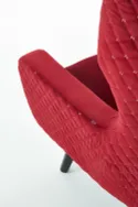 Кресло мягкое HALMAR MARVEL бордовый/черный фото thumb №7