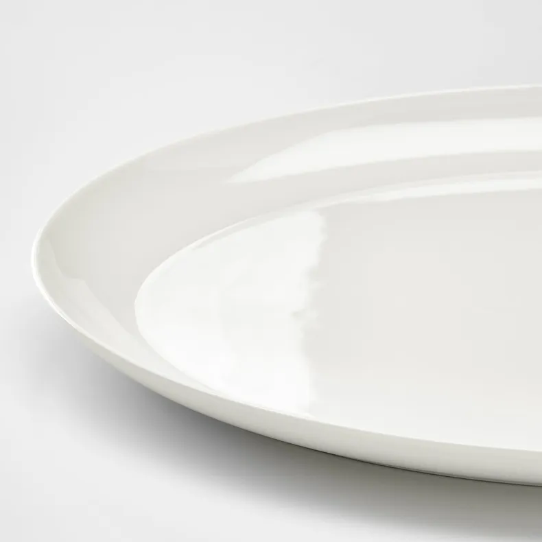 IKEA FRÖJDEFULL ФЬЁДЕФУЛЛ, тарелка, белый, 34x26 см 505.197.40 фото №2