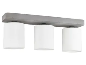 BRW Нежный трехточечный потолочный светильник из бетона белого и серого цвета 073926 фото