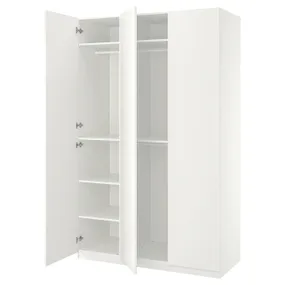 IKEA PAX ПАКС / FORSAND ФОРСАНД, гардероб, комбінація, білий/білий, 150x60x236 см 995.006.97 фото